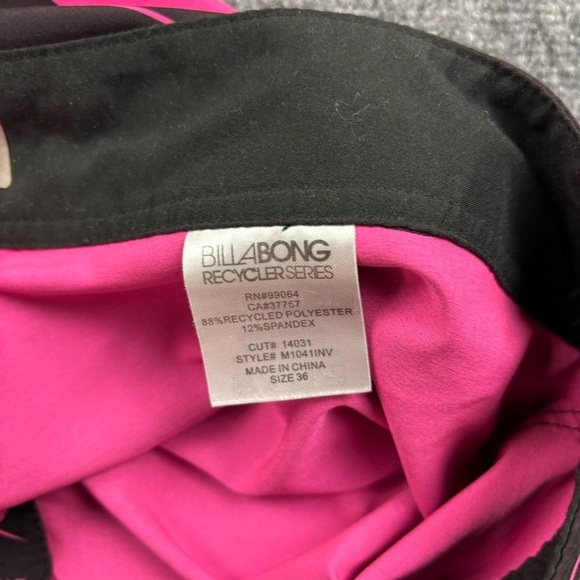 BILLABONG Men’s Platinum Recycler PX2 Pink/Maroon Swim Trunks Shorts size: 36 - Picture 7 of 10